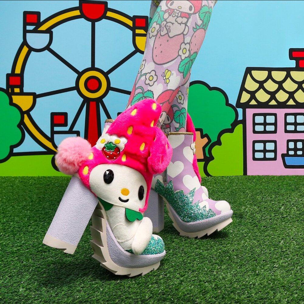 Irregular Choice Everyone Loves You Hello Kitty My Melody Size 41 Platform Boots
